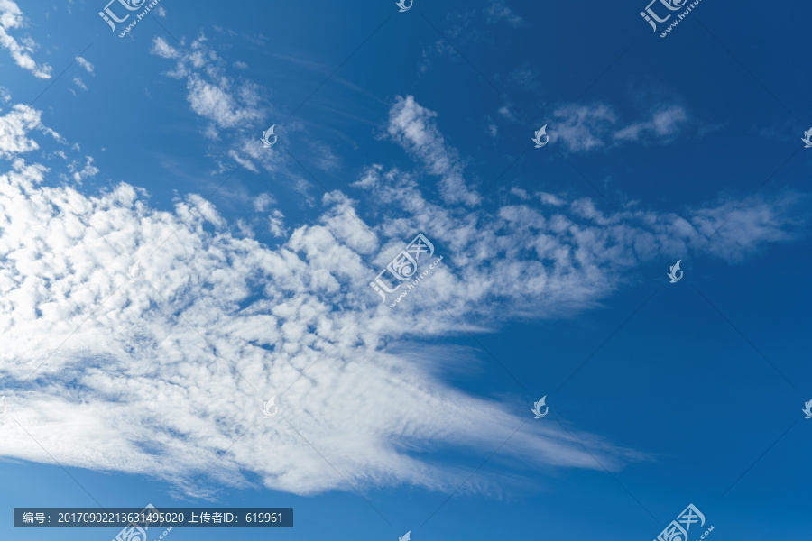 蓝天白云天空背景