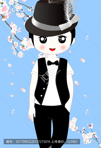 卡通男孩