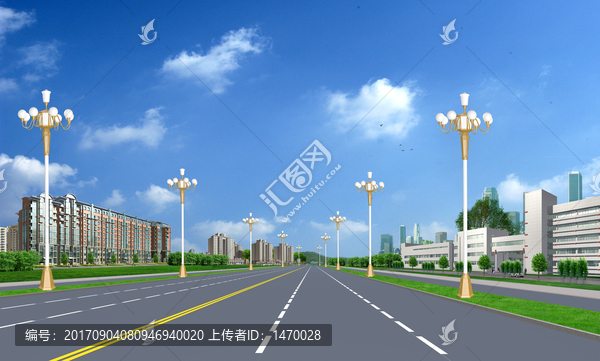 路燈,中華燈效果圖