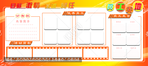 员工天地,企业展板