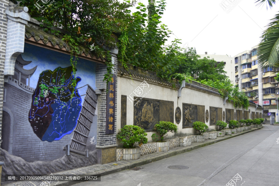 三国文化墙,三国浮雕墙