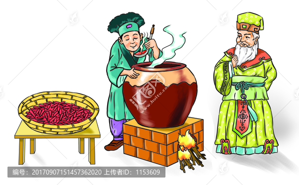 古代人物辣椒烹制