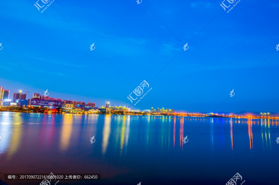 成都天府新区兴隆湖夜景