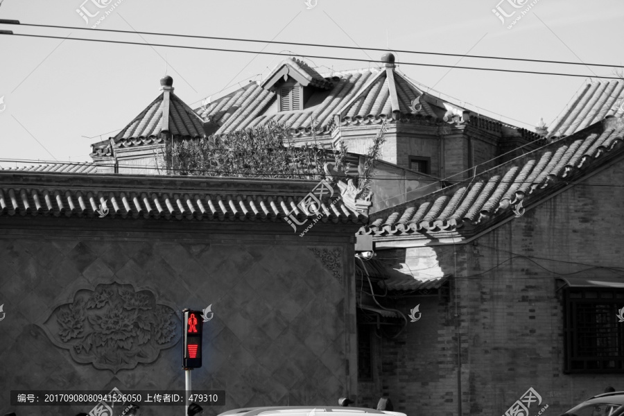 老北京,黑白照片
