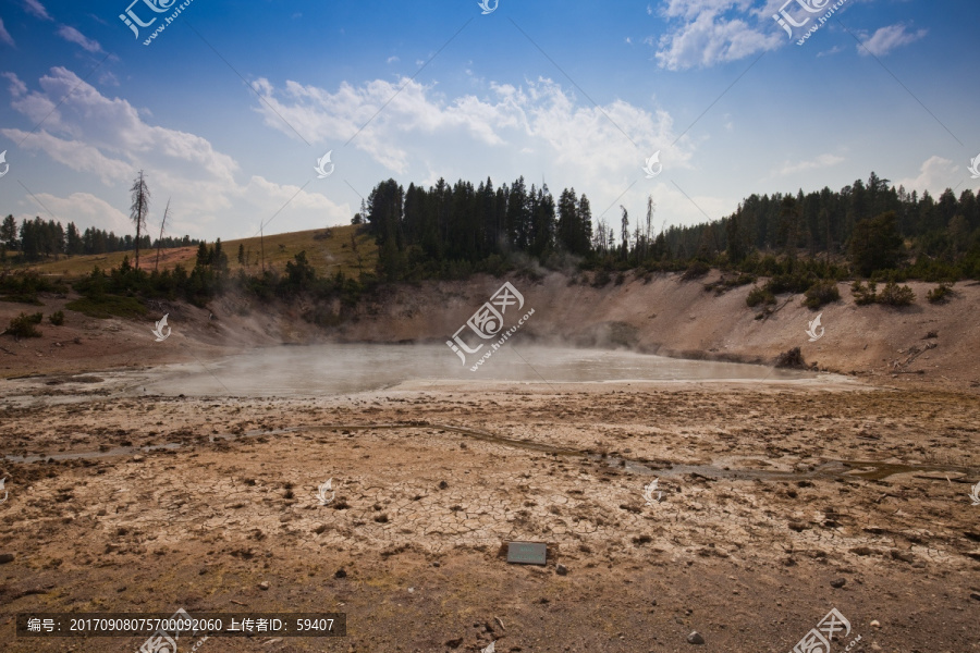 黄石国家公园,泥浆锅