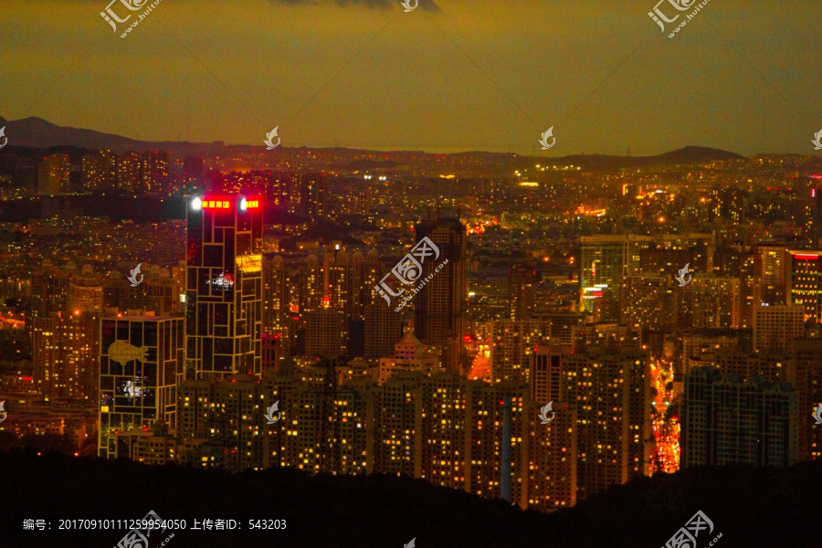 城市都市夜景