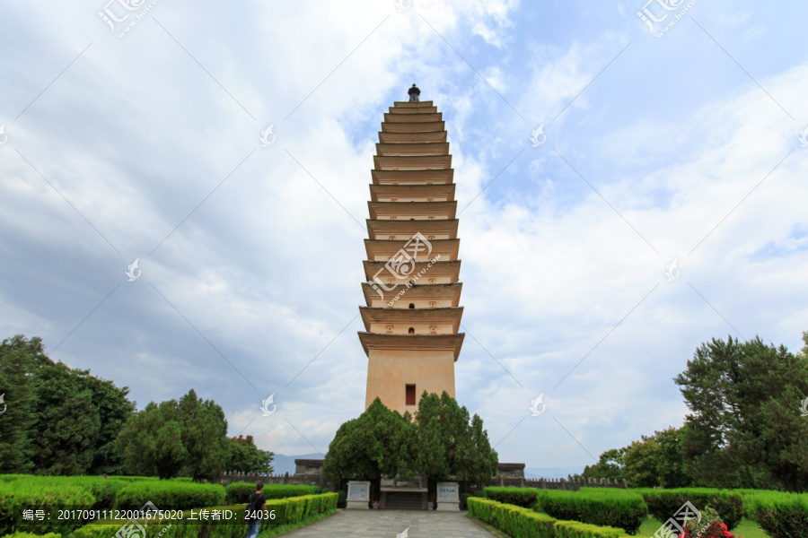 云南大理,崇圣寺三塔,千寻塔