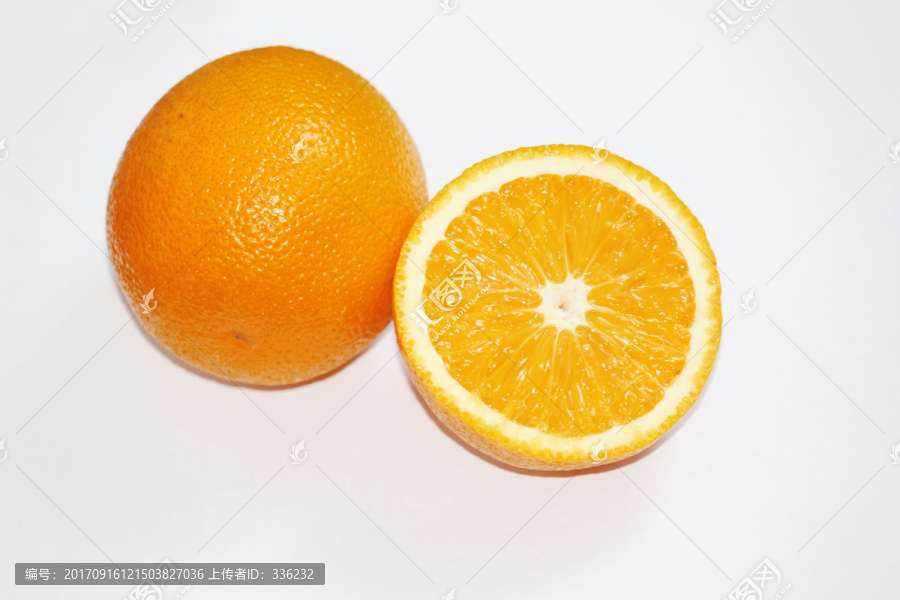 橙子切面,切开的,橙子