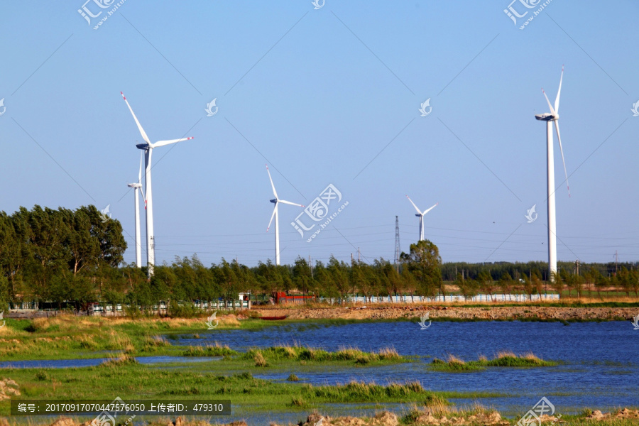 风车,发电,风力发电,大风车