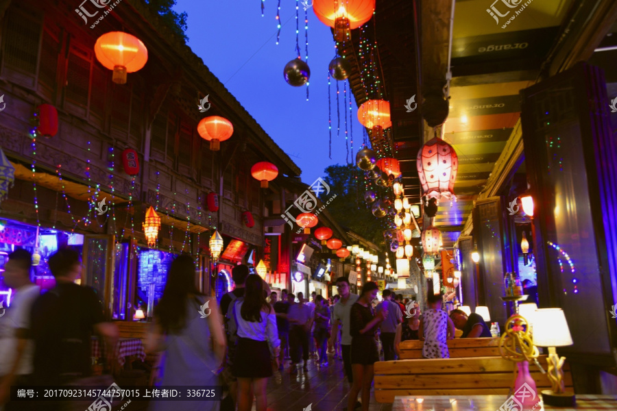 锦里古街夜景,酒吧