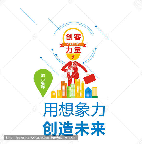 創(chuàng)客形象設(shè)計,創(chuàng)客設(shè)計元素