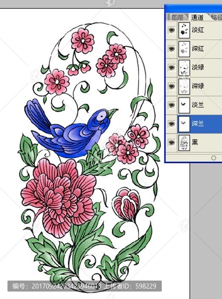花鳥(niǎo)psd