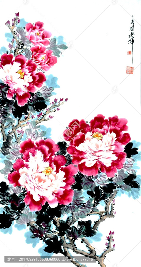 原創(chuàng)寫(xiě)意牡丹