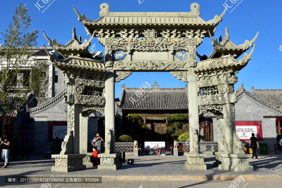 石雕牌坊，雕龙牌坊，龙凤牌坊