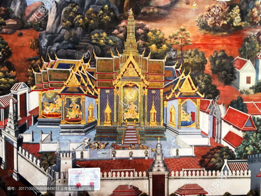 泰国大皇宫玉佛寺壁画