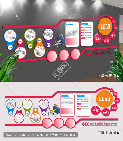 時尚創(chuàng)意企業(yè)文化墻