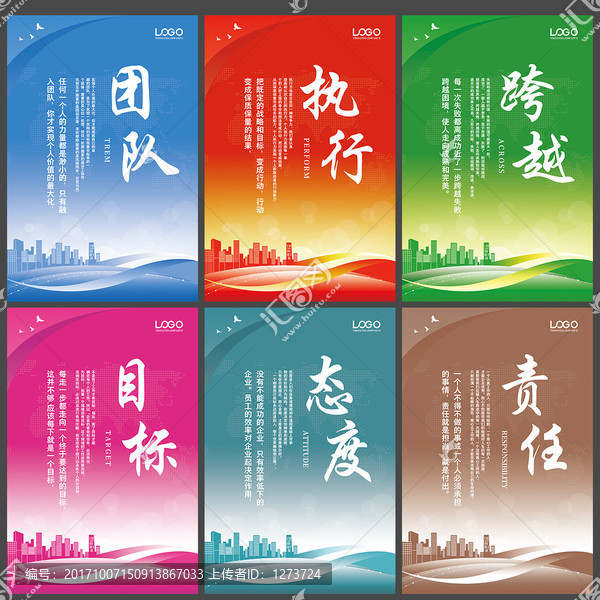 團(tuán)隊(duì)執(zhí)行跨越目標(biāo)態(tài)度責(zé)任展板