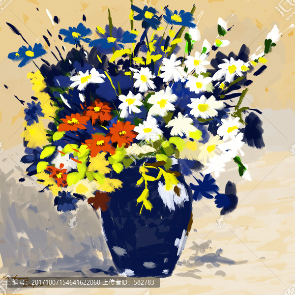 花卉油畫