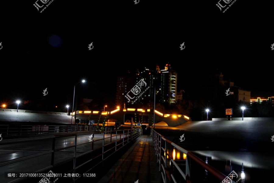 城市夜景,霓虹灯,街景,嫩江夜