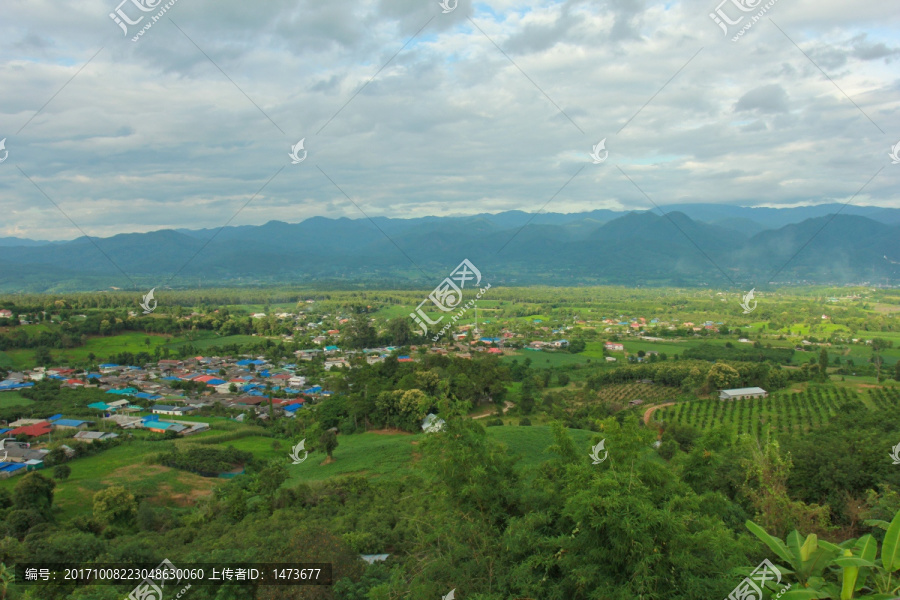 拜县全景,拜县鸟瞰,山顶远眺