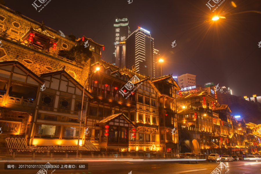 重庆洪崖洞夜景,高清大图