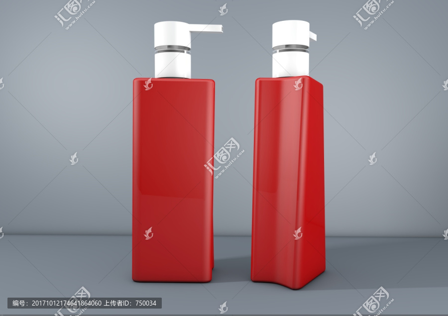 沐浴露洗發(fā)露瓶子貼圖模型