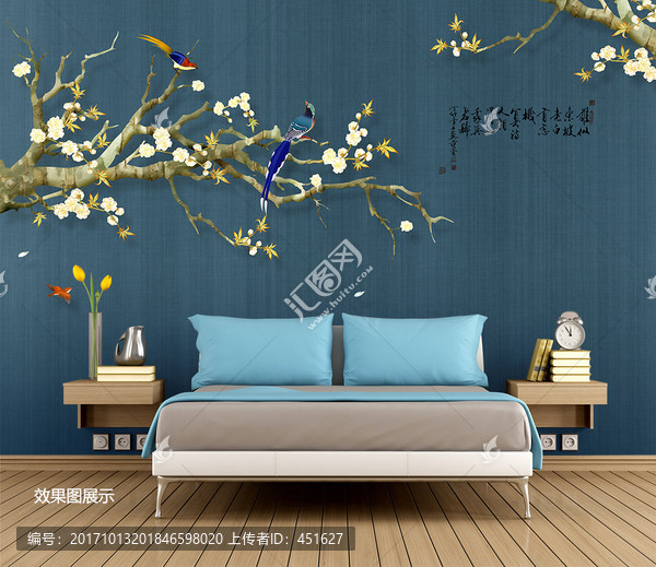 手繪花鳥(niǎo)畫(huà),新中式裝飾畫(huà)