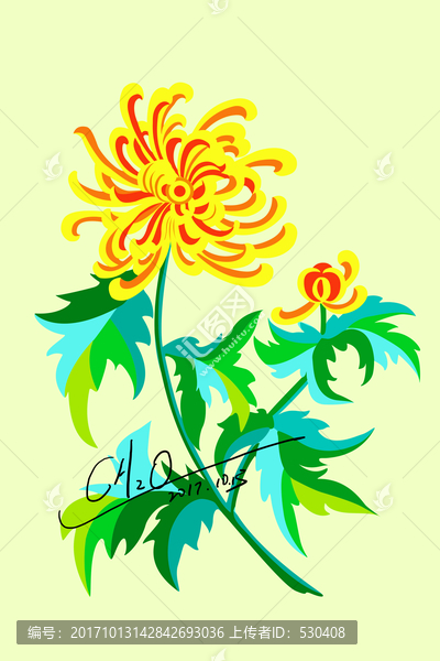 菊花濃情
