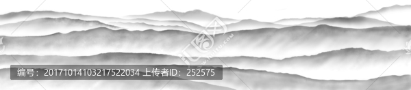 水墨山水,分層