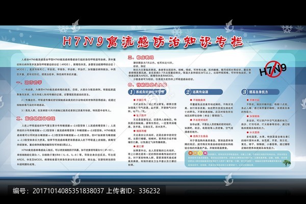 禽流感知識宣傳欄,禽流感展板