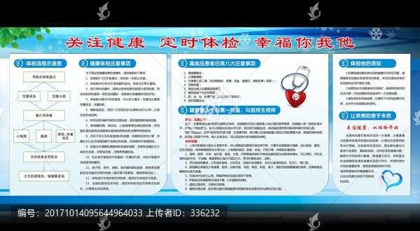 健康體檢宣傳欄
