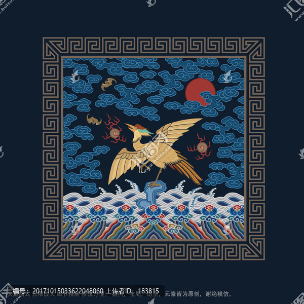 二品文官補子,二品文職補子