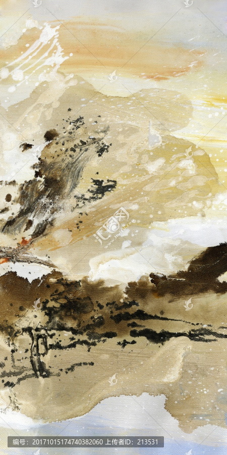 水墨畫,流彩