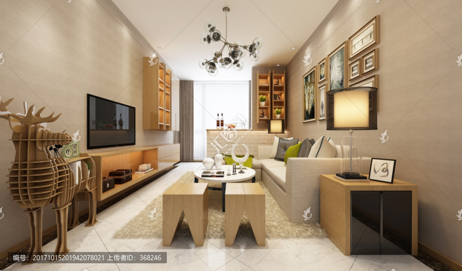 家居背景效果圖