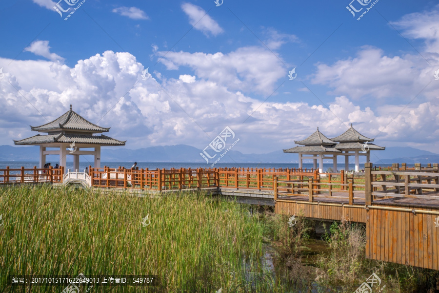 云南抚仙湖湿地栈道