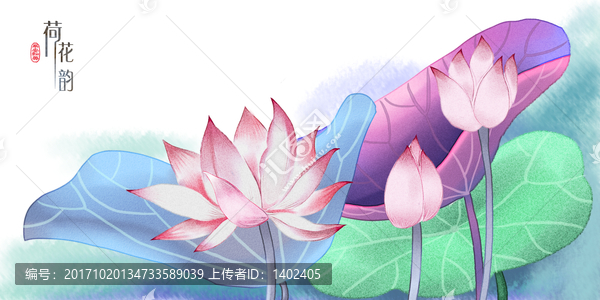 荷花,蓮花,裝飾畫,無框畫