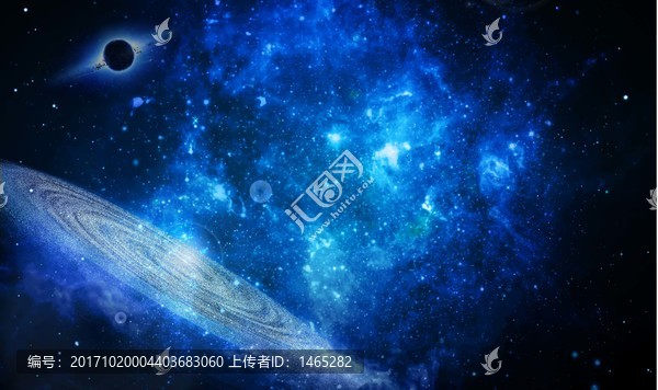 藍(lán)色星空背景軟膜