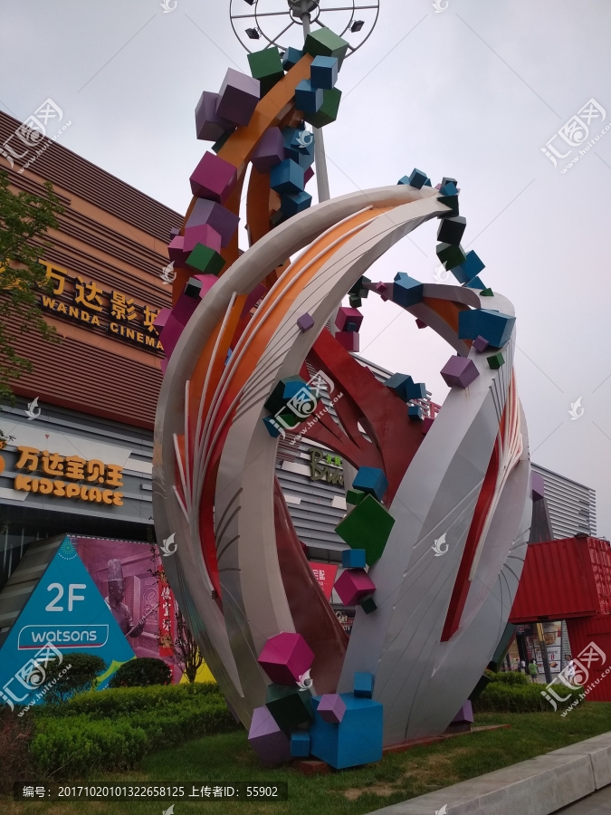 商业中心CBD北京星河雕塑