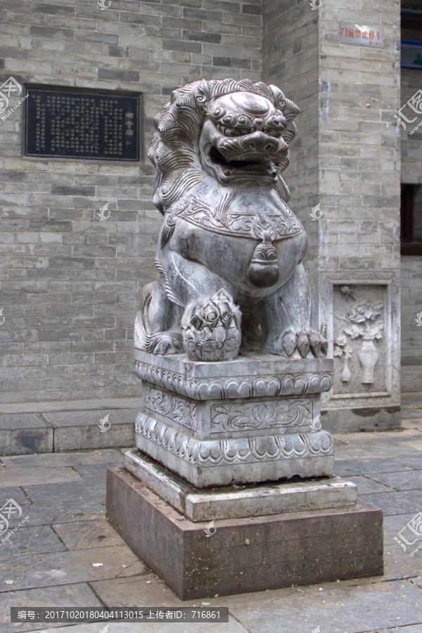 湘子庙,门狮