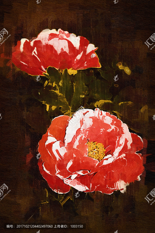 花卉裝飾畫,無框畫