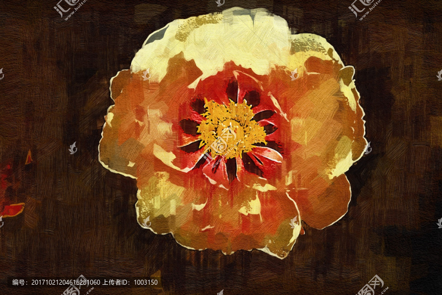 花卉裝飾畫,無框畫