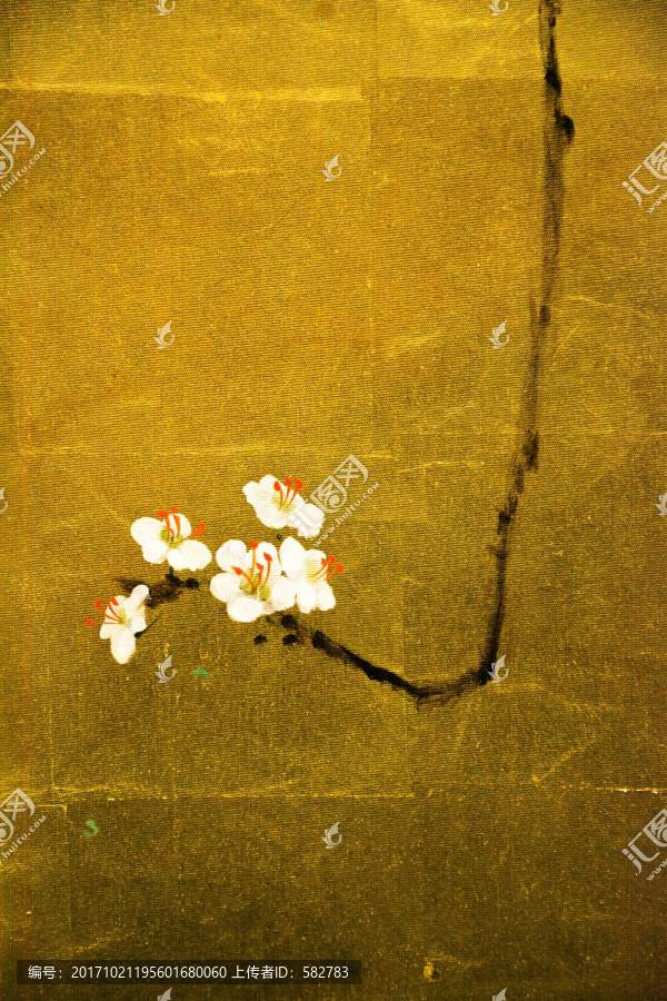 花卉油畫(huà),抽象梅花