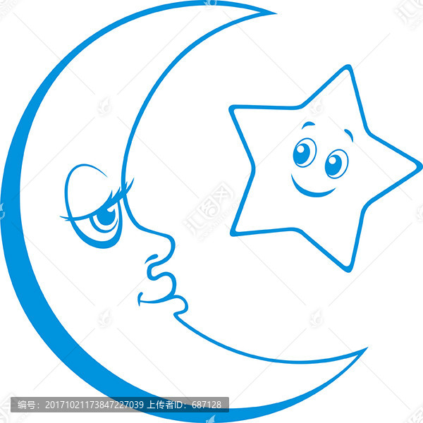 星星月亮