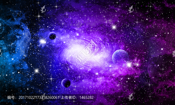 紫色星空漩渦