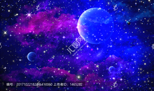 紫色星空