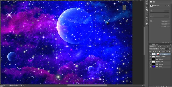 紫色星空