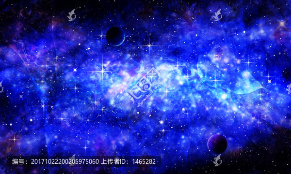 宇宙星空軟膜背景圖