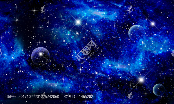 宇宙星空軟膜背景圖