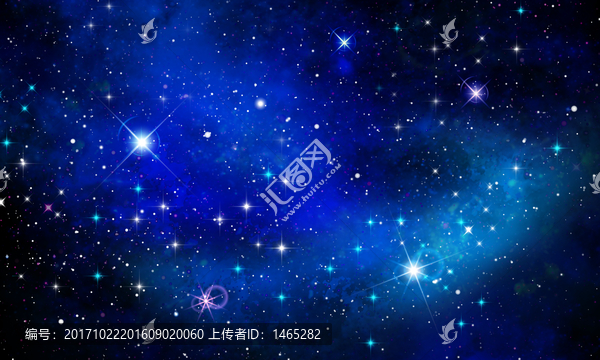 藍(lán)色星空背景圖