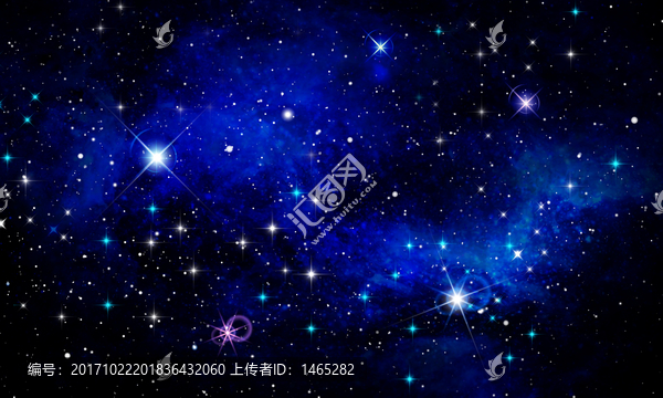 藍(lán)色星空背景圖